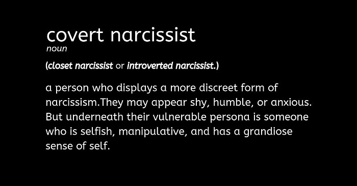 We are all covert narcissists