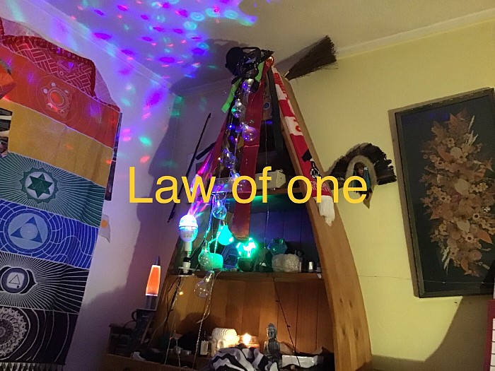 Law of one is choosing to see all life as reflections of you, different perspectives of the same one, law of one is the law of space , of galactic federation of light ,this law unites all life forms as one  ,and the law of one in our future will defeat discrimination of all kinds