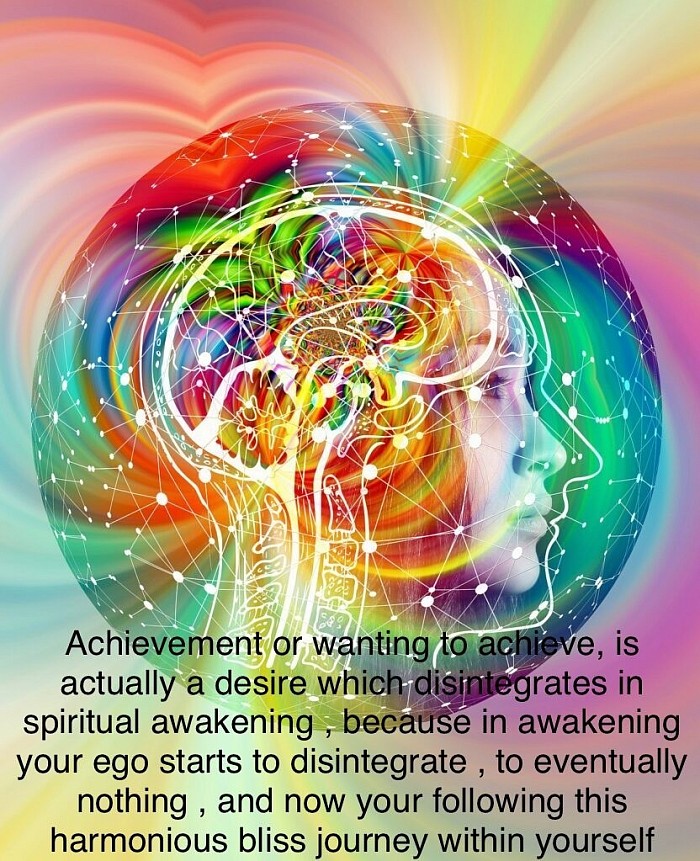 Achievements or wanting to achieve dissolves to nothingness in awakening (liberation