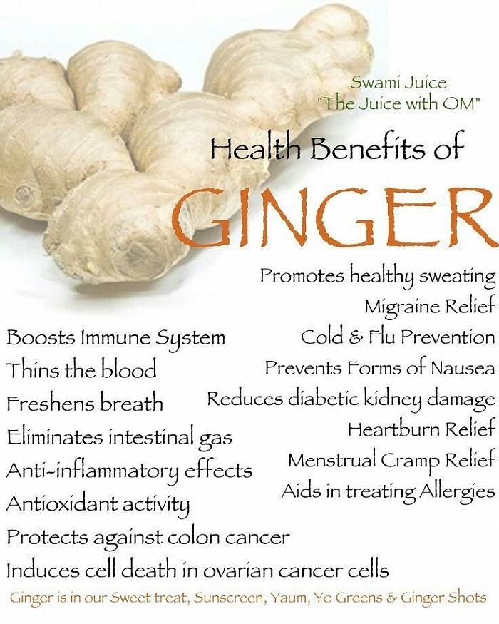 Ginger benefits