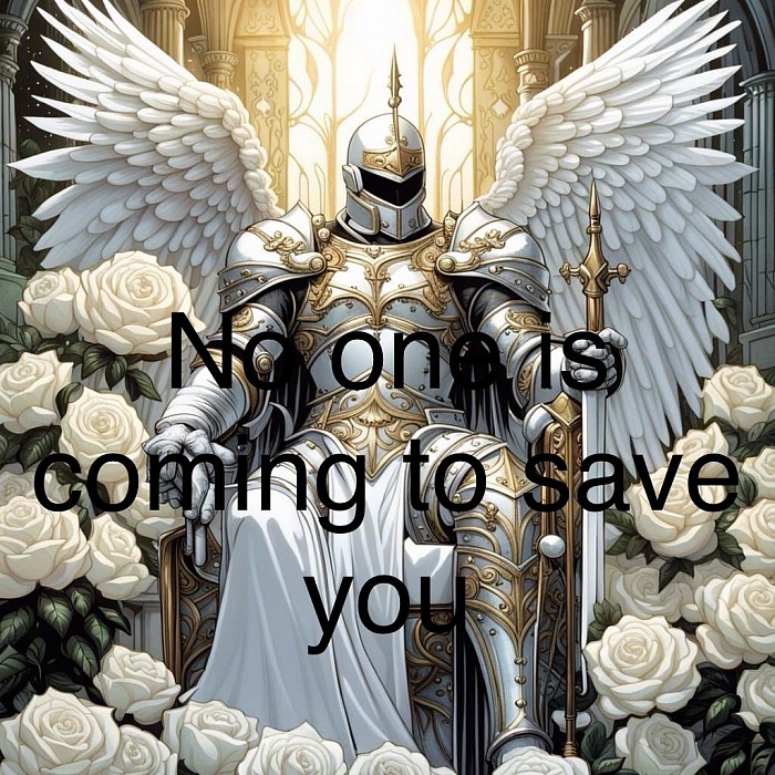 No one is coming to save you