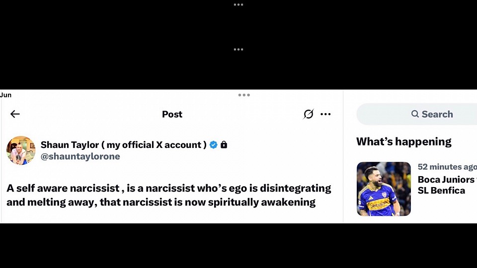 The self aware narcissist is spiritually awakening